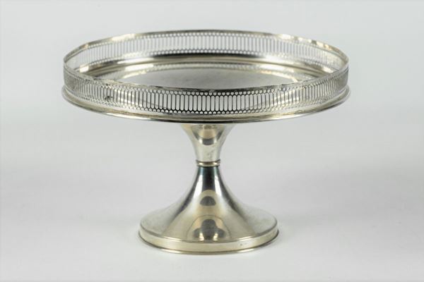 Alzata tonda in argento