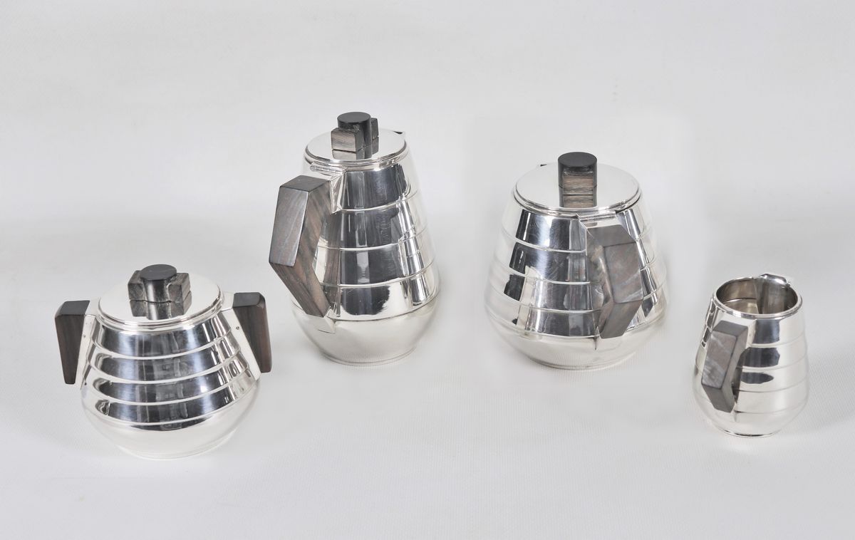 Servizio da tè e caffè Decò in argento titolo 950 (4 pz)