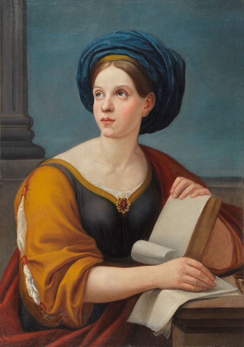 "La Sibilla Cumana" dipinto ad olio su tela