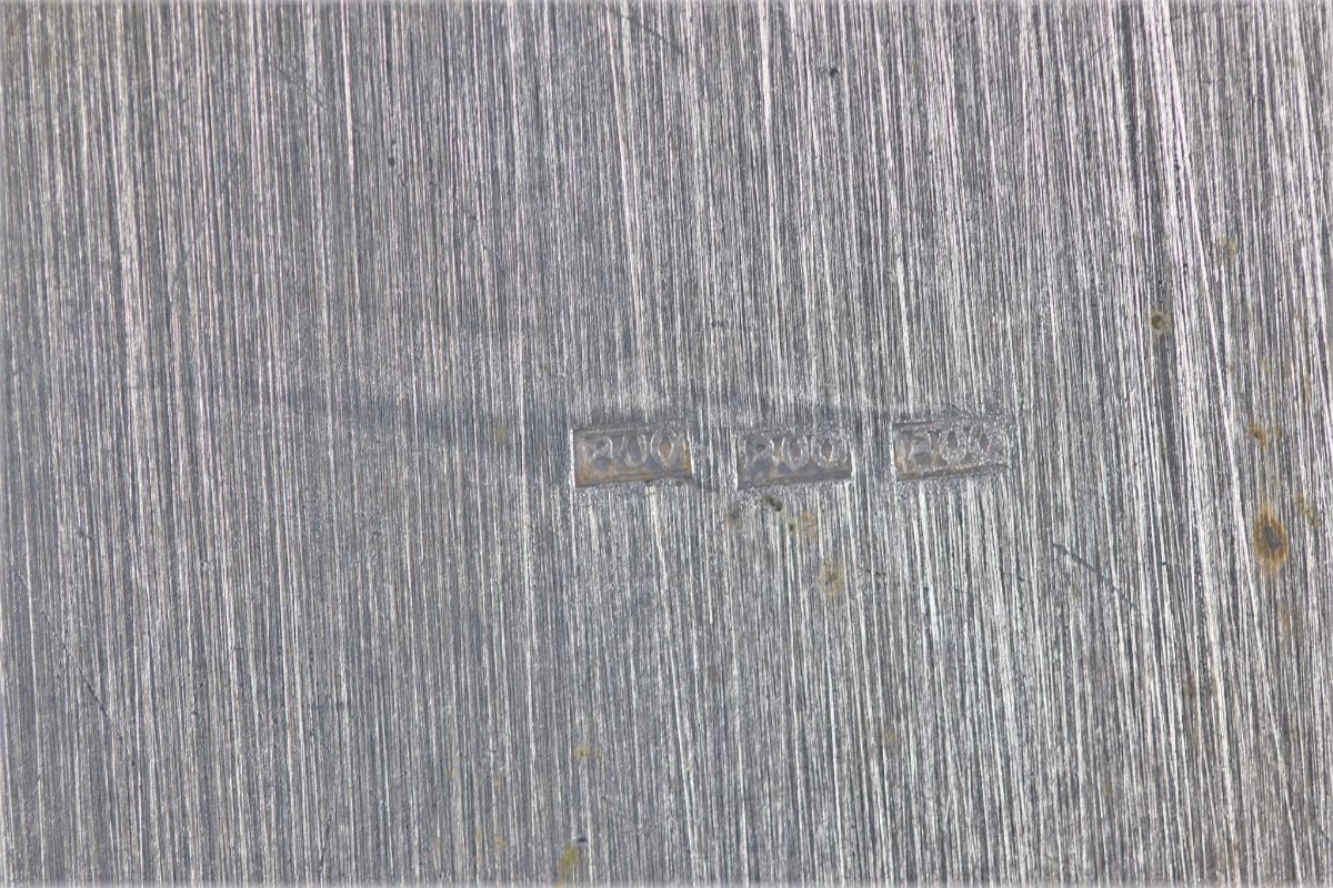 Piatto tondo in argento gr. 410
