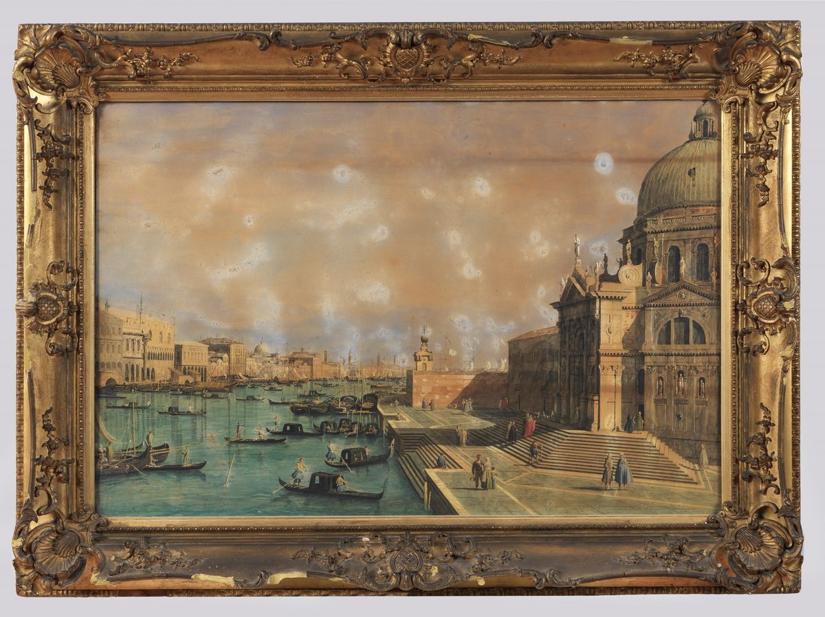 'Vedute di Venezia' coppia di acquarelli su carta