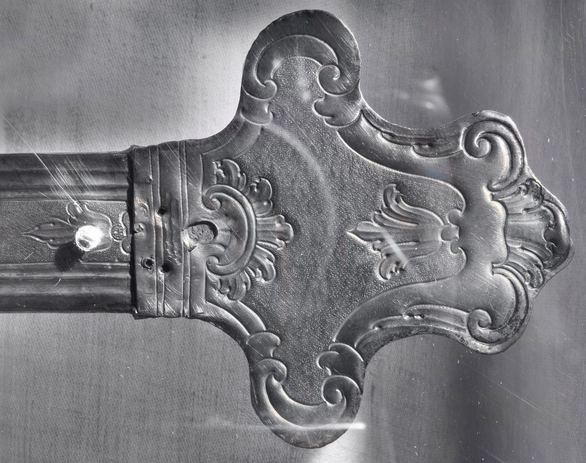 Antico crocifisso in argento Luigi XV
