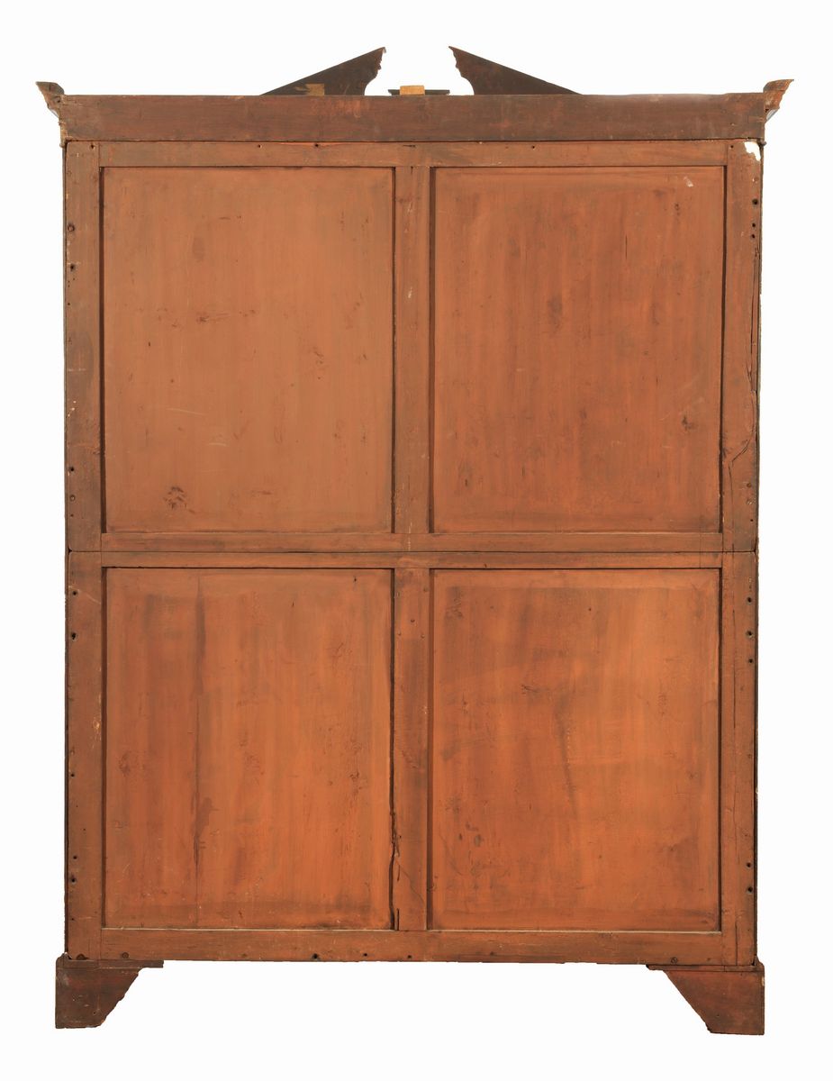 Antico armadio Sheraton in mogano a due sportelli