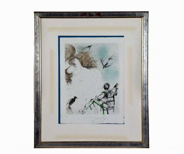 Etching on paper "Imaginative subject". Tir. 6/50