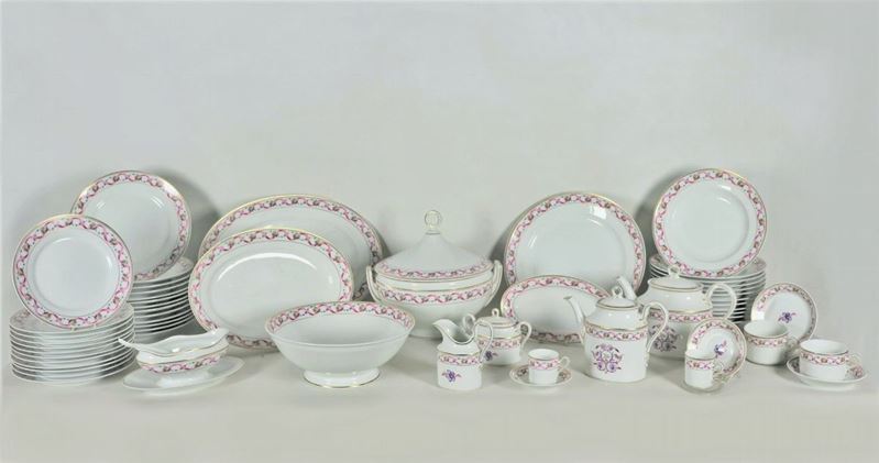 Servizio di piatti in porcellana bianca Richard Ginori (90 pz)