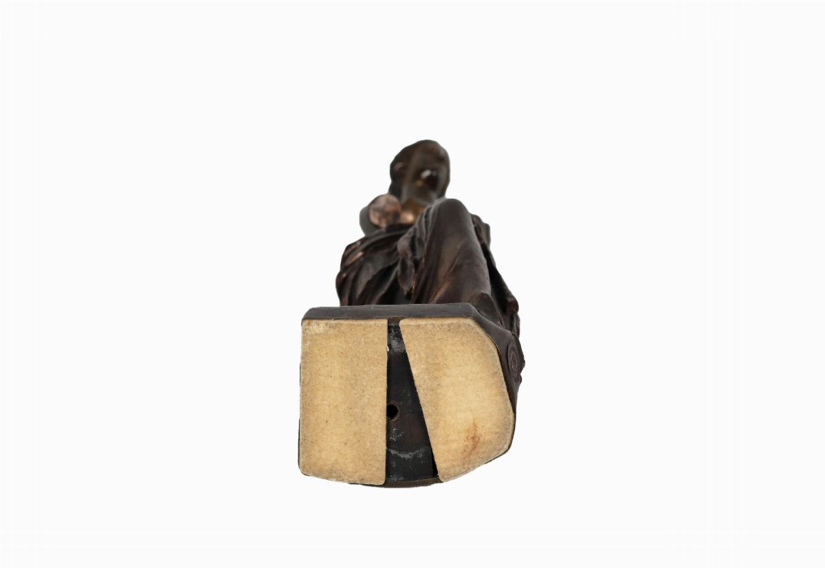 Antica scultura francese in bronzo "Venere di Milo". Fonderia F. Barbedienne