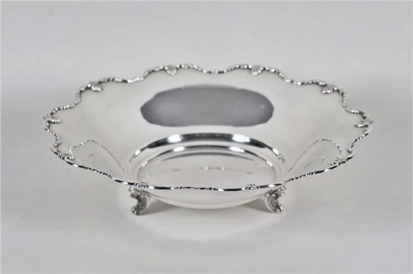 Round fruit bowl in silver gr. 320