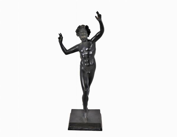 Bronze sculpture "Dancing Faun"