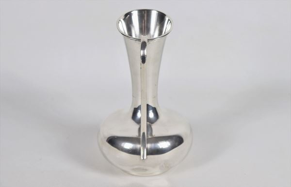 BROCCA ACQUA IN VETRO E SILVER PLATED