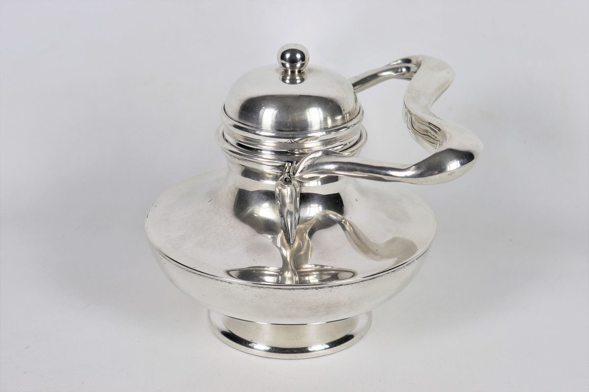 Antica grande teiera in argento gr. 1410