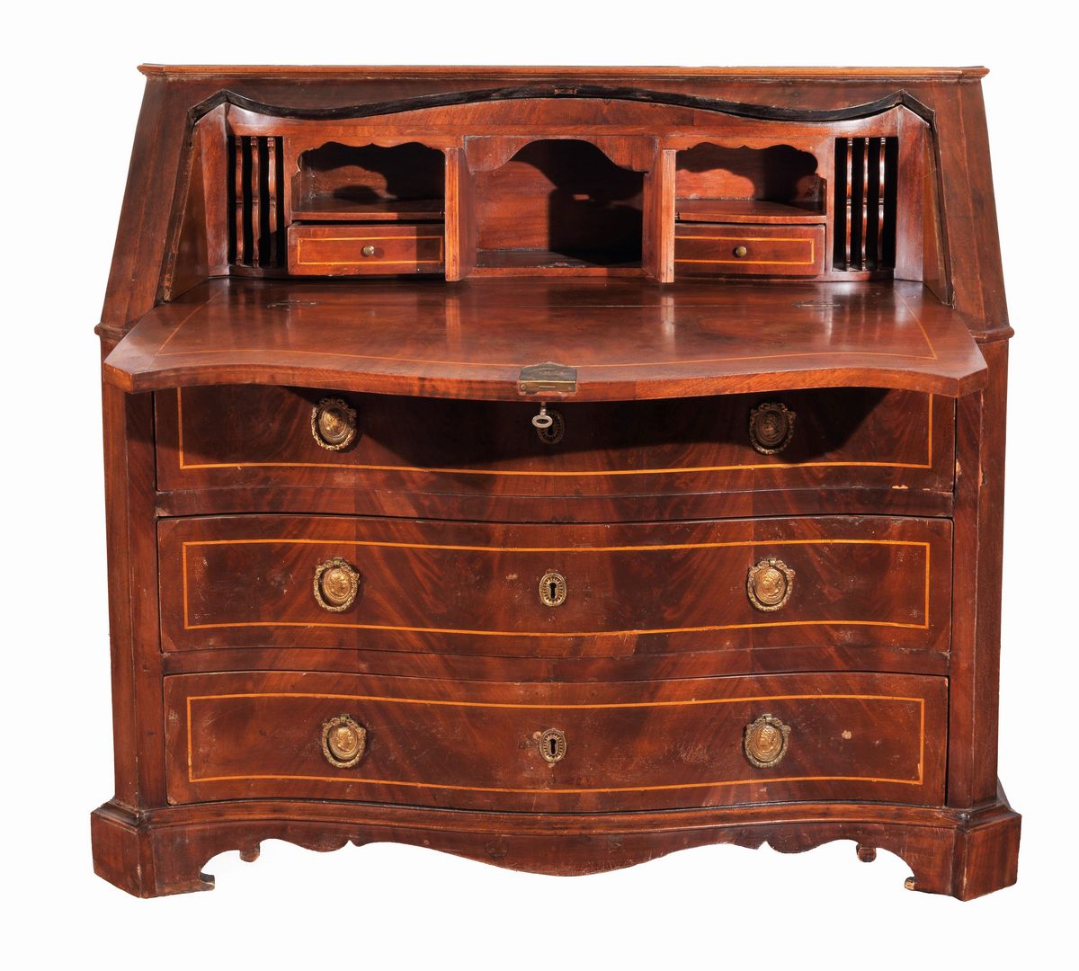 Ribalta Luigi XV in mogano