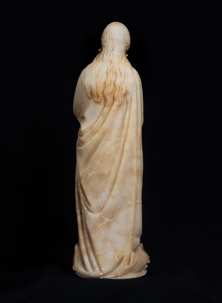 Scultura in marmo di alabastro "Madonna"