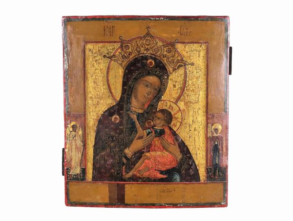 Icon painted on wood "Our Lady of God Praised by All"