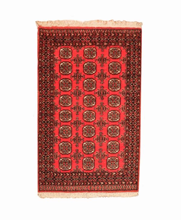 Yomut Persian carpet with red background 1.86 x 1.26 m