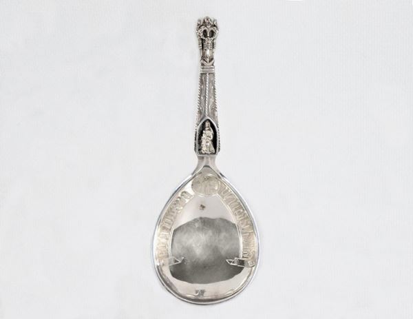 Silver spoon, commemorating the period of the reign of Oscar II, King of Sweden and Norway (1872-1905)