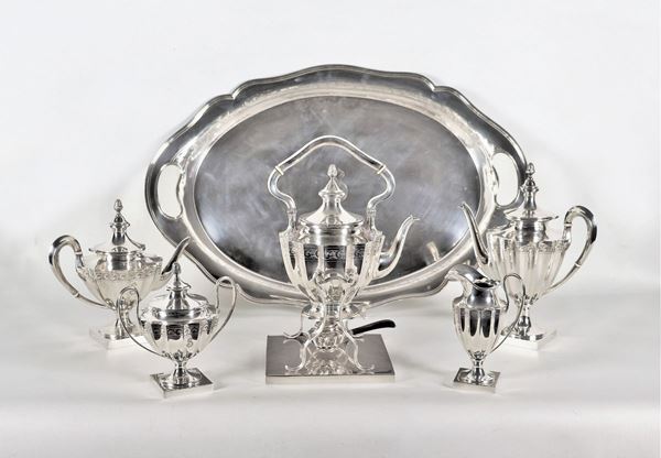 925 sterling silver tea and coffee service - RWM with oval tray (6 pcs) gr. 6810