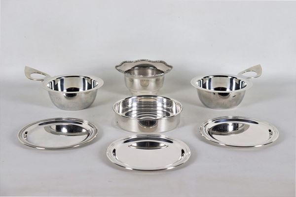 Lot in silver metal (7pcs)