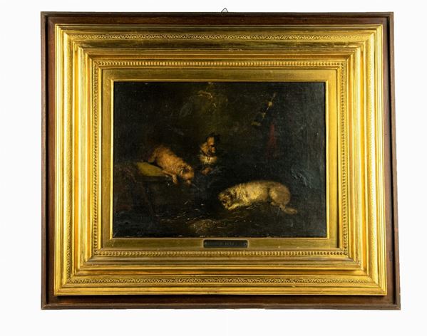 George Smith Armfield - &quot;Cagnolini che giocano&quot;