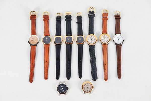 Lot of ten wristwatches with quartz movements