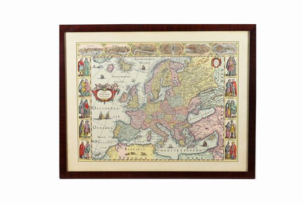 Color engraving "The new Europe"