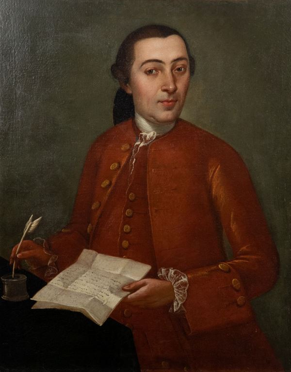 Carlo Magini - &quot;Gentleman with letter&quot;. Workshop of.