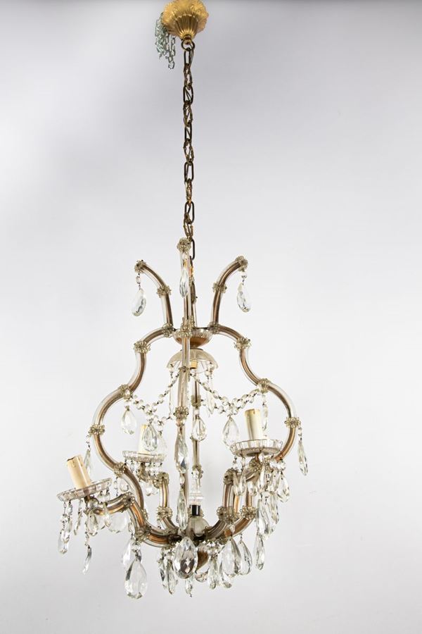 Maria Theresa chandelier  - Auction Fine Art Legacy of Prestigious Noble Roman Villino and Private Collections - Gelardini Aste Casa d'Aste Roma