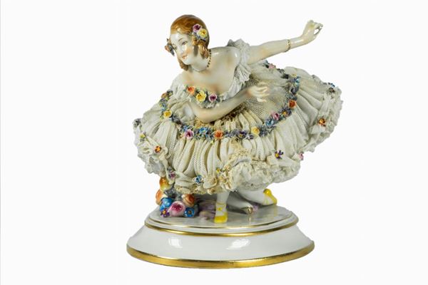 Statuina in porcellana &quot;Ballerina&quot;