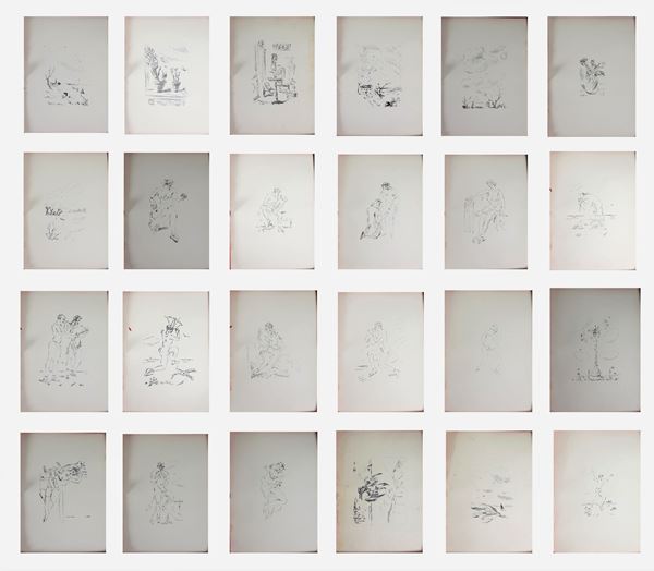 Filippo de Pisis - Folder of 24 lithographs 48 x 34 cm each