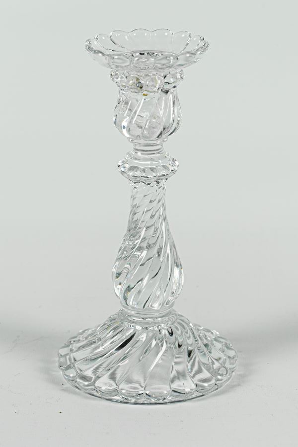 French Baccarat crystal candlestick