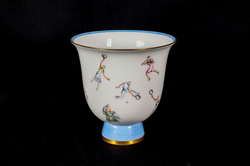 Vaso Art Decò Gio Ponti, disegnatore e direttore artistico della Richard Ginori dal 1923 al 1938,...