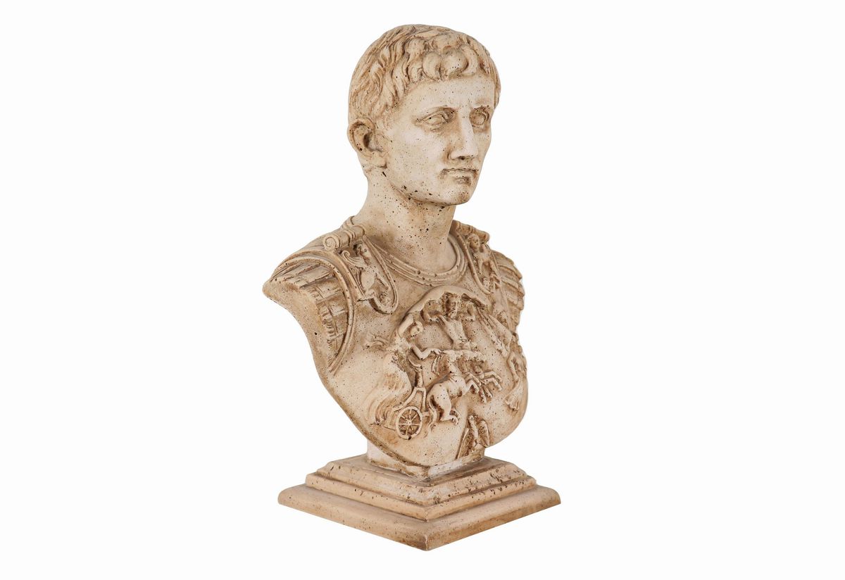 Busto in pietra 'Ottaviano Augusto'