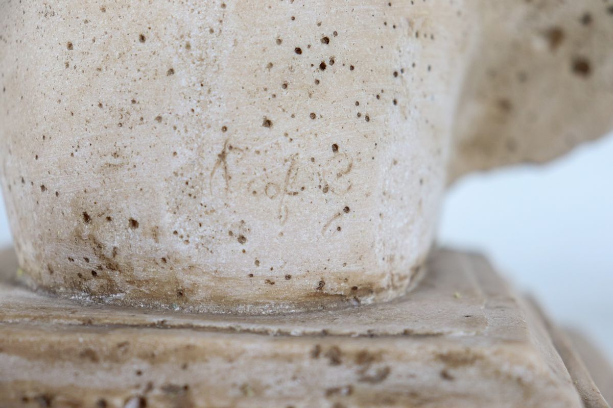 Busto in pietra 'Ottaviano Augusto'