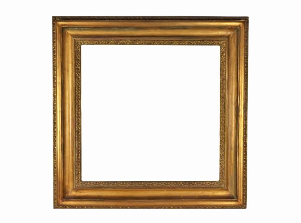 Antica cornice in legno dorato