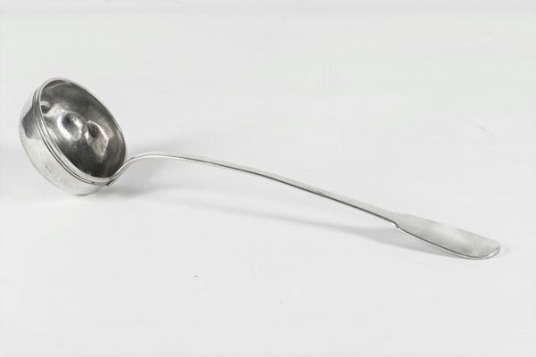 Roman ladle in silver