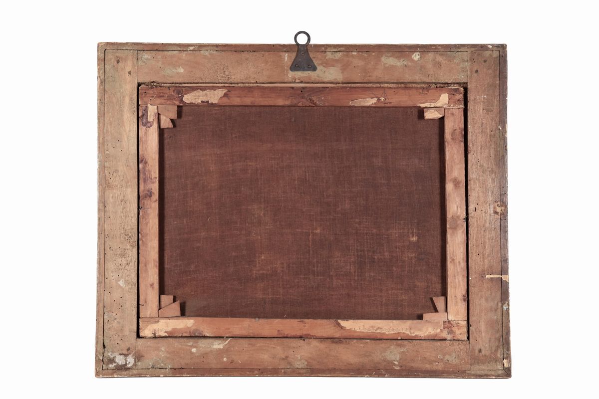 'Mosè salvato dalle acque del Nilo', dipinto ad olio su tela