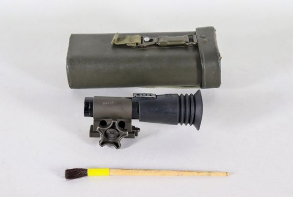 Antique aiming binoculars with case