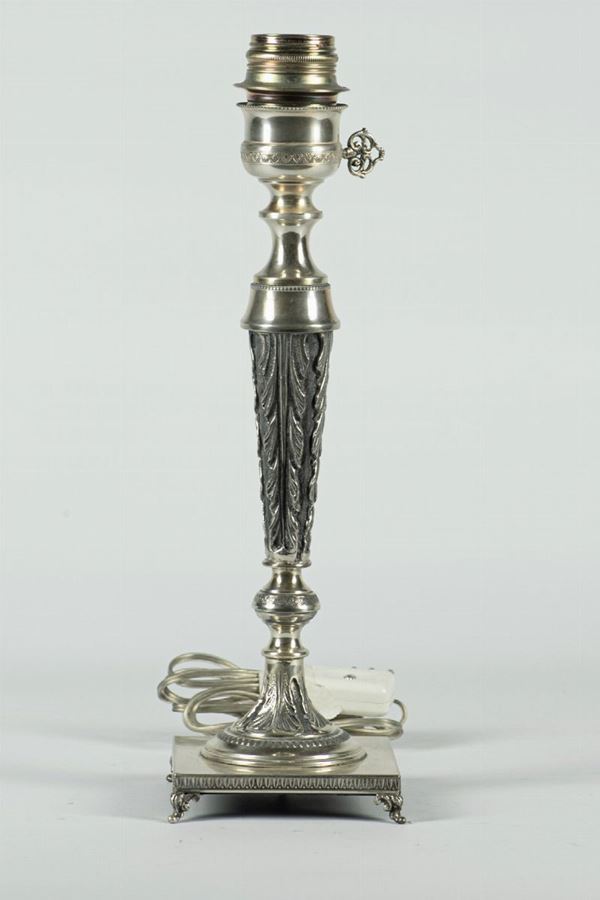 Silver candlestick  - Auction Online Timed Auction - Gelardini Aste Casa d'Aste Roma