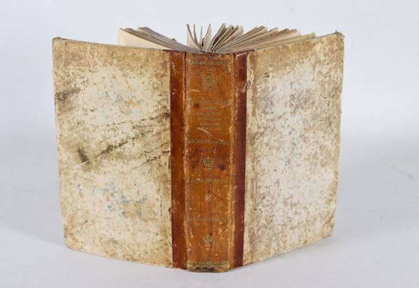Ancient book "History and analysis of the ancient romances of chivalry and of the romantic poems of Italy" second volume, with tables inside