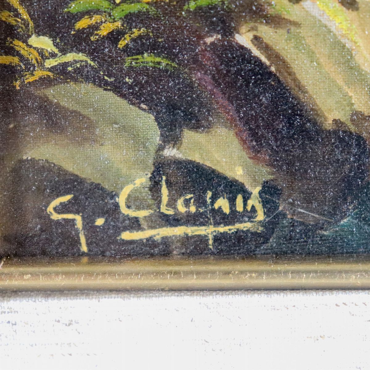 Firmati. "Paesaggi con corsi d'acqua", coppia di dipinti ad olio