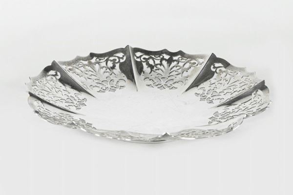English basket in sheffield  (XX Century)  - Auction Fine Art Legacy of Prestigious Noble Roman Villino and Private Collections - Gelardini Aste Casa d'Aste Roma