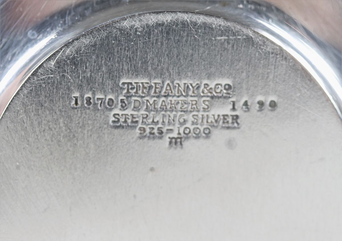 Lotto di sei tazzine con piattini in argento Sterling 925 e porcellana, gr. 820
