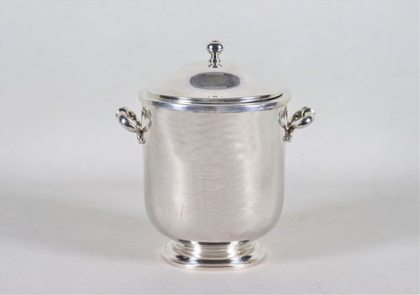 Silver ice bucket with handles, gr. 900