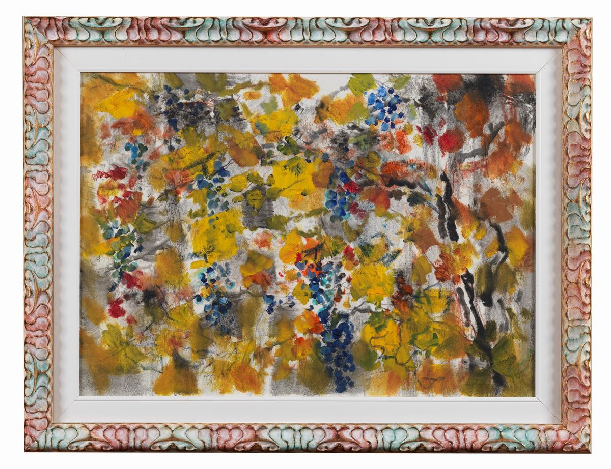 Firmato. "Vigneto" olio su tela cm 50 x 70