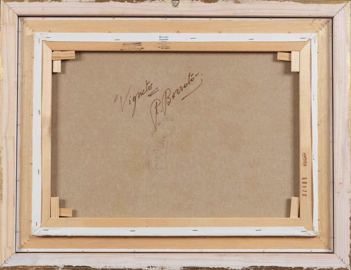 Firmato. "Vigneto" olio su tela cm 50 x 70