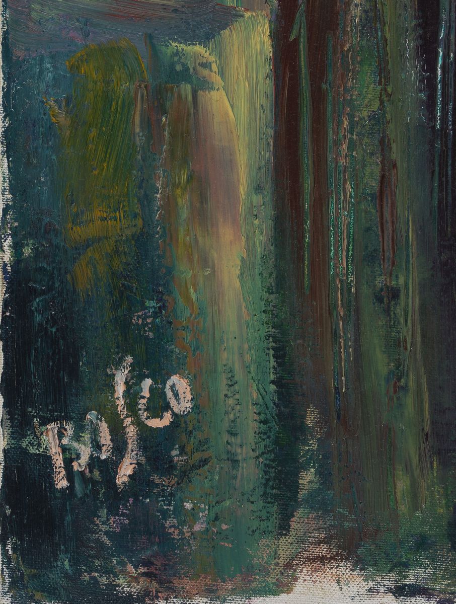 Firmato. "La Ninetta" olio su tela cm 120 x 100