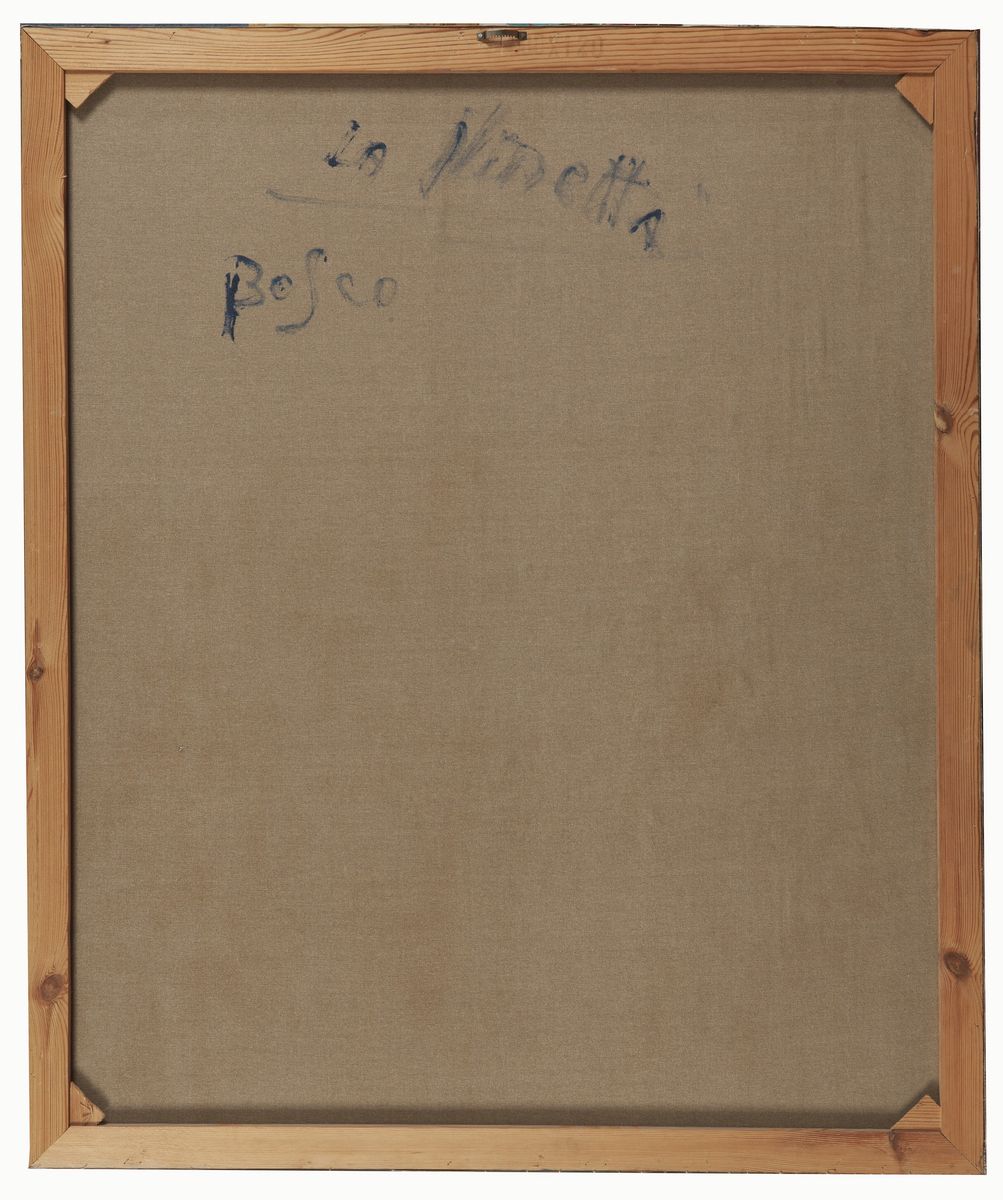 Firmato. "La Ninetta" olio su tela cm 120 x 100