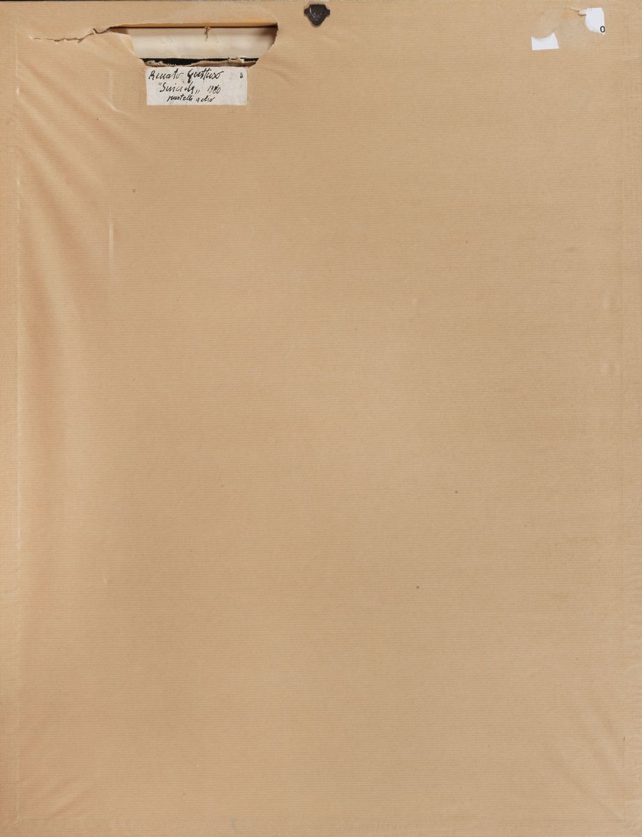 Firmato. 'Suicida' pastelli ad olio cm 68 x 49