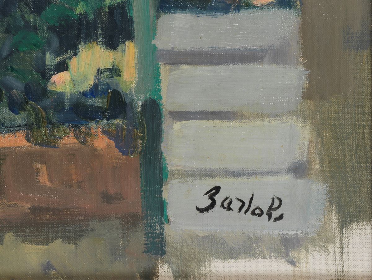 Firmato. "Paesaggio" olio su tela cm 50 x 40