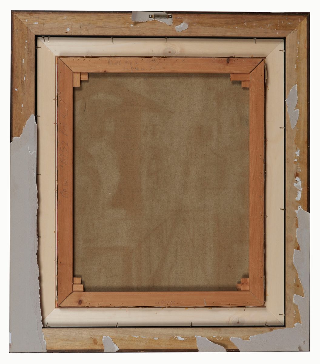 Firmato. "Scorcio di città" olio su tela cm 60 x 50