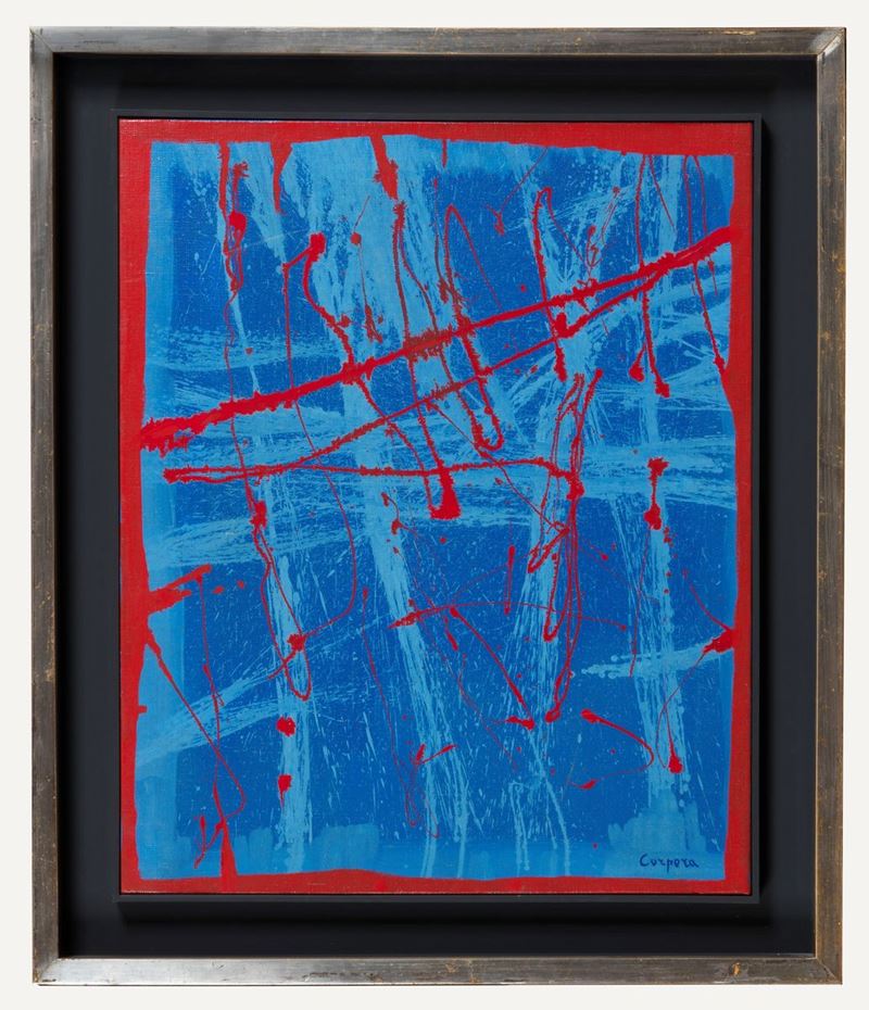 Firmato. "Senza Titolo" olio su tela cm 61 x 50